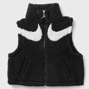 Nike Black and White Sherpa Vest